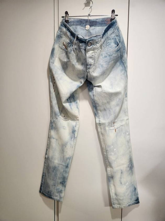 denim gallery tie dye washed denim - DIESEL - BALAAN 1