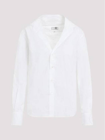 MM6 Blouse Shirt S52DT0035 S47294 100 WHITE - MAISON MARGIELA - BALAAN 1