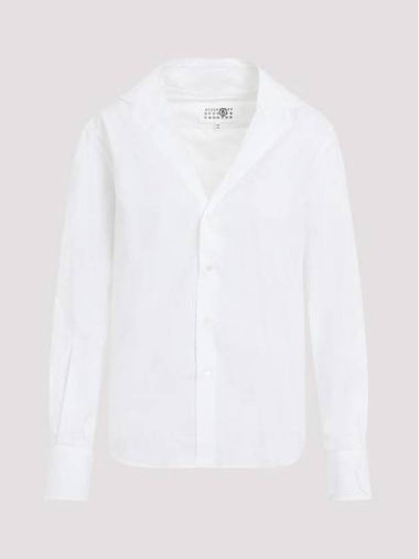 Cotton Long Sleeve Shirt White - MAISON MARGIELA - BALAAN 1