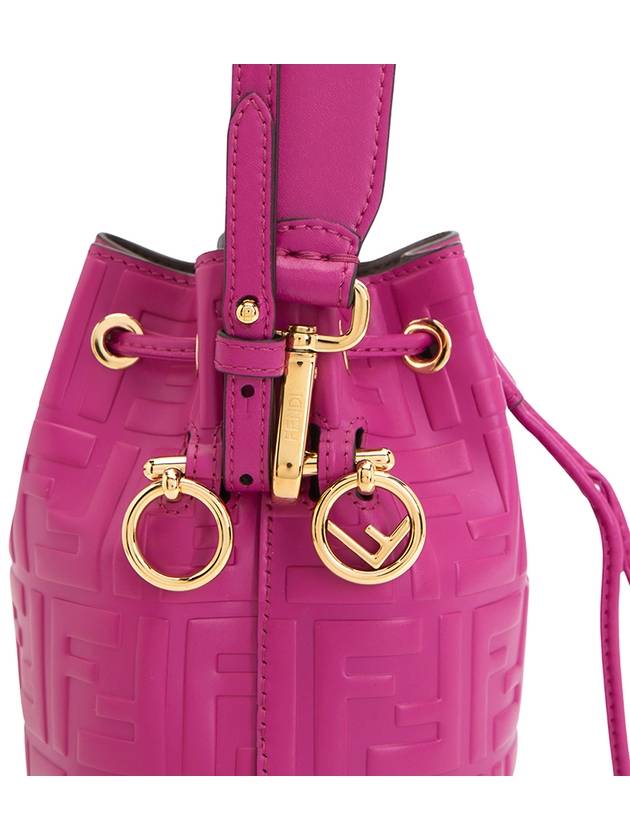 Mon Tresor Small Leather Bucket Bag Pink - FENDI - BALAAN 9