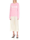 Brush Logo Printing Sweatshirt Pink - MSGM - BALAAN 4