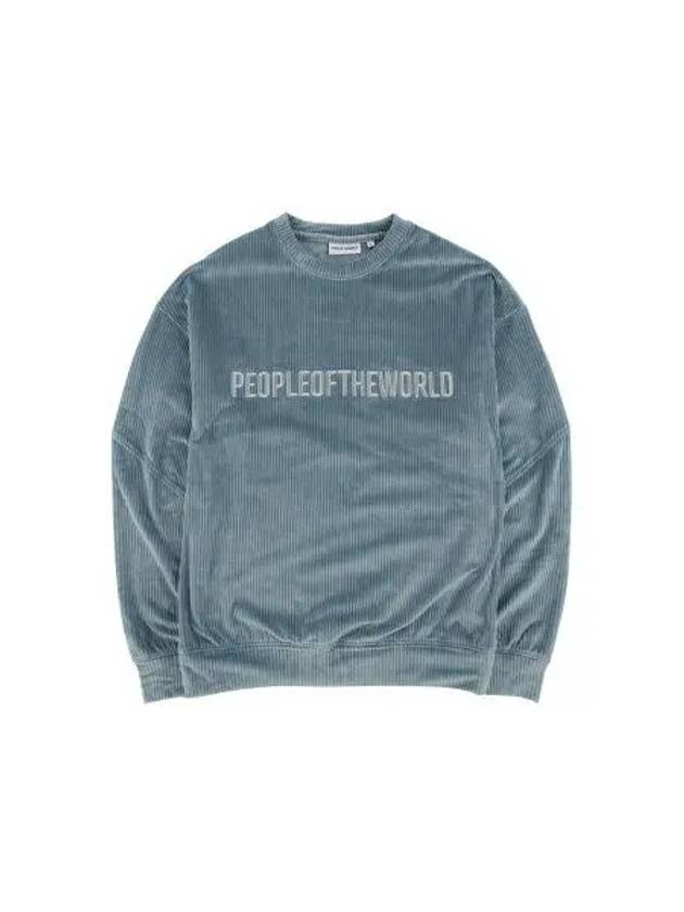 Corduroy Belboa Sweatshirt Midnight Blue - PEOPLE OF THE WORLD - BALAAN 2