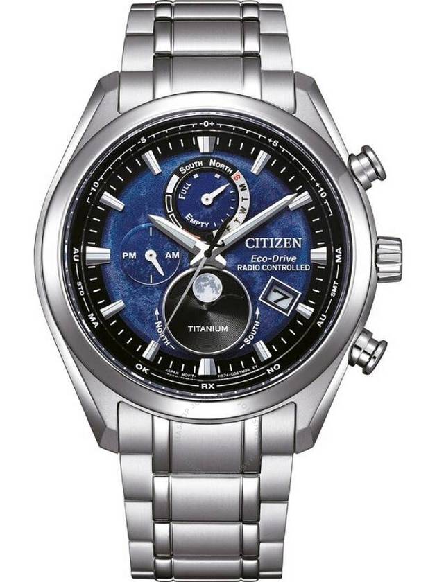 Citizen Tsuki-yomi A-T Eco-Drive Perpetual World Time Blue Dial Men's Watch BY1010-81L - CITIZEN - BALAAN 1