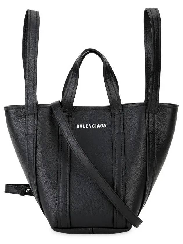 Everyday XS Grained Calfskin Shoulder Tote Bag Black - BALENCIAGA - BALAAN 2