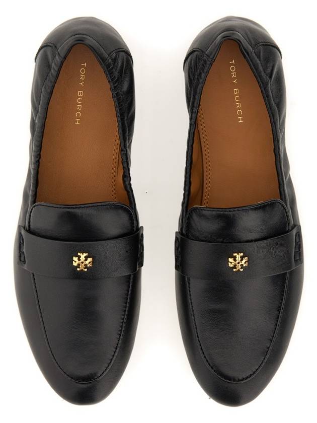 Ballet Double T Napa Leather Loafers Black - TORY BURCH - BALAAN 3