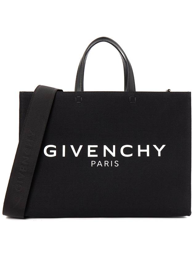 Canvas G Medium Tote Bag Black - GIVENCHY - BALAAN 2