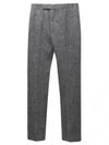 Men's Herringbone Backstrap Straight Pants Grey - THOM BROWNE - BALAAN 2