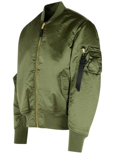 Alpha Industries 'Flight' Green Nylon Bomber Jacket - ALPHA INDUSTRIES - BALAAN 2