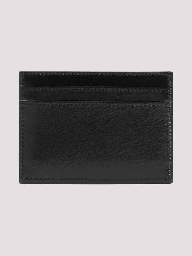 Monogram Card Case in Smooth Leather Black - SAINT LAURENT - BALAAN 3