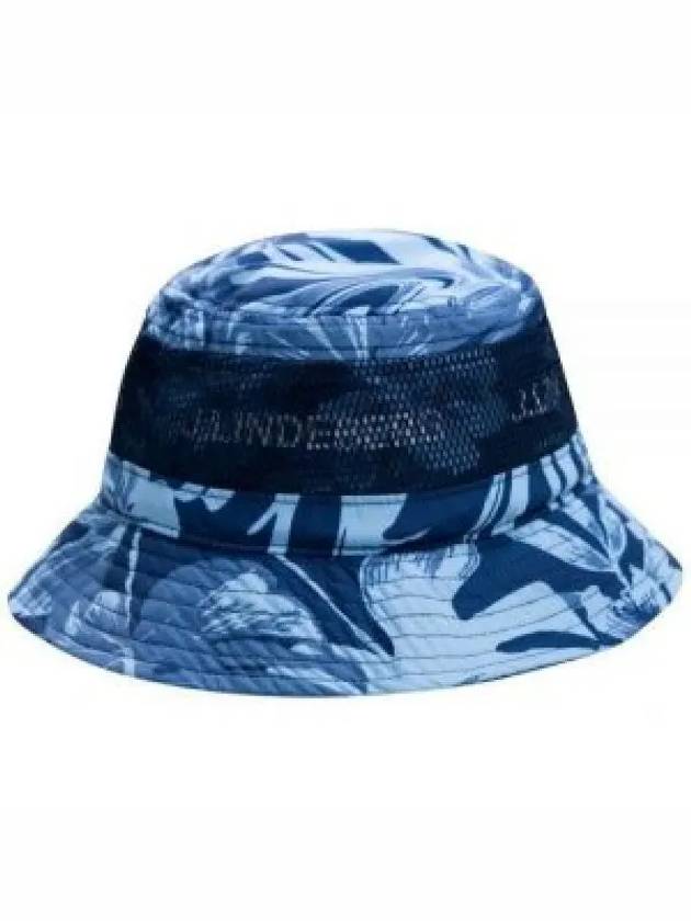 Men's Denver Print Bucket Hat Hibiscus Blue - J.LINDEBERG - BALAAN 2