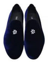 Patch Velvet Loafers Navy - DIOR - BALAAN 2