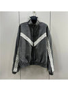 L LV Men s Tailored Damier Leather Track Blouson Jacket Gray - LOUIS VUITTON - BALAAN 5