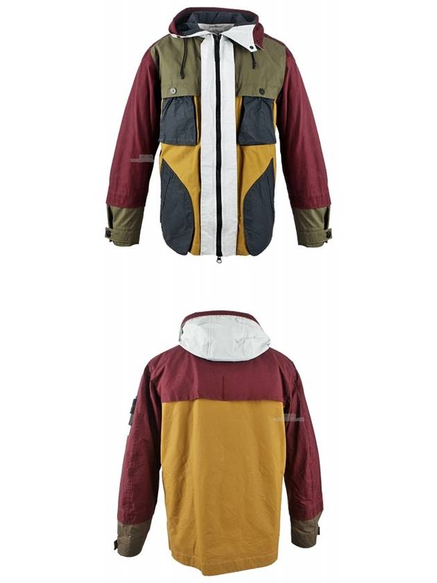 Men's Tela Placcata Wappen Patch Color Pocket Hooded Jacket - STONE ISLAND - BALAAN 6