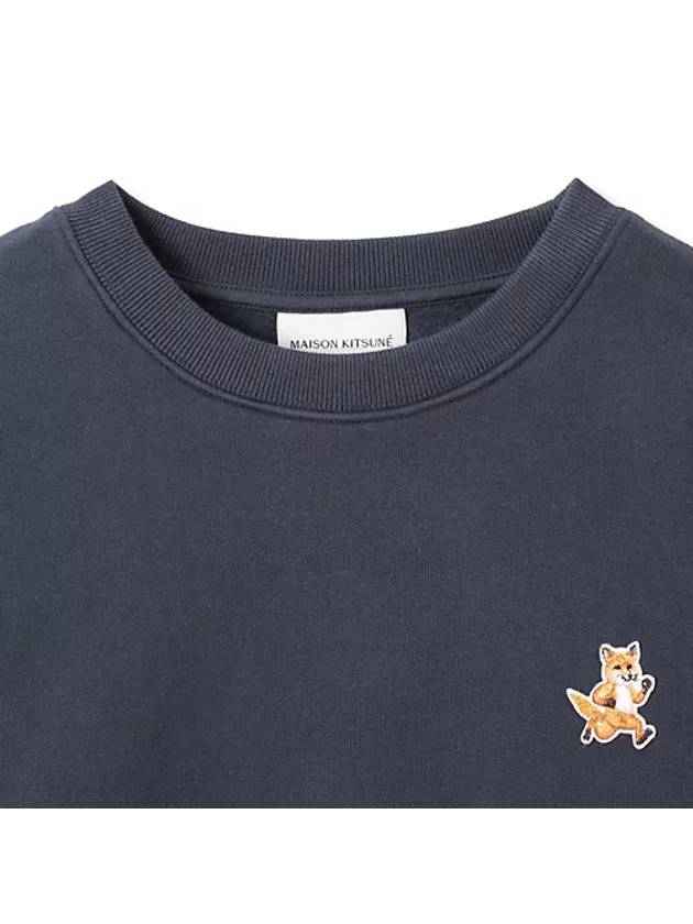 Speedy Fox Patch Comfort Sweatshirt Navy - MAISON KITSUNE - BALAAN 4