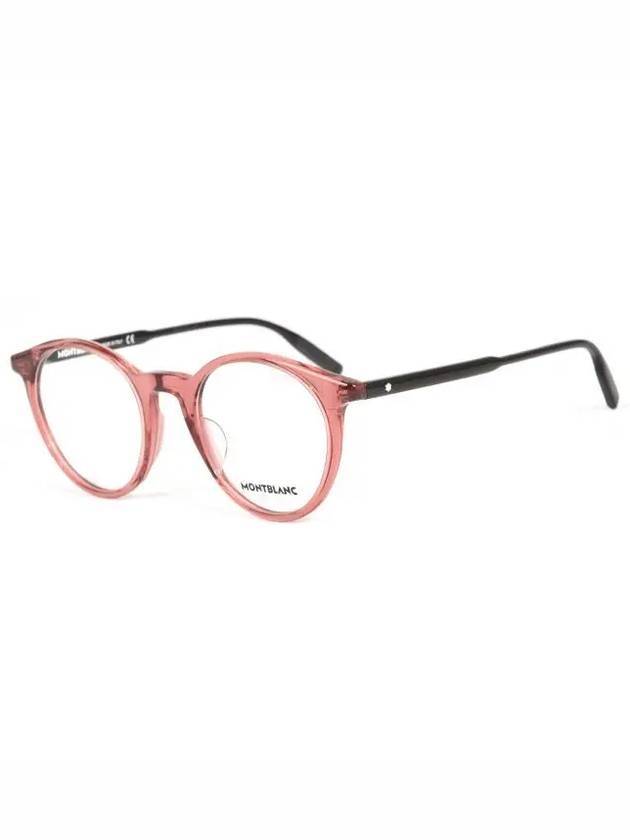 Eyewear MB0009O 016 Acetate Round Glasses Pink - MONTBLANC - BALAAN.