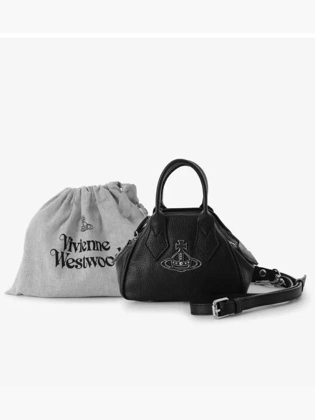 Yasmine Small Tote Bag Black - VIVIENNE WESTWOOD - BALAAN 5