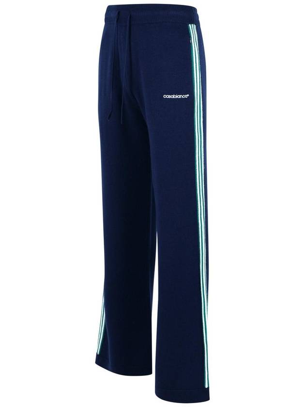 Casablanca Navy Merino Wool Joggers - CASABLANCA - BALAAN 2