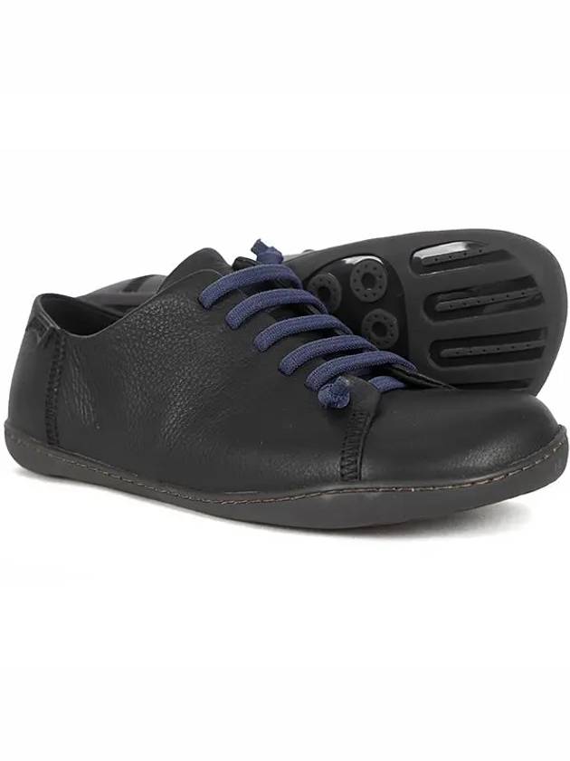 Peu Leather Low Top Sneakers Black - CAMPER - BALAAN 3