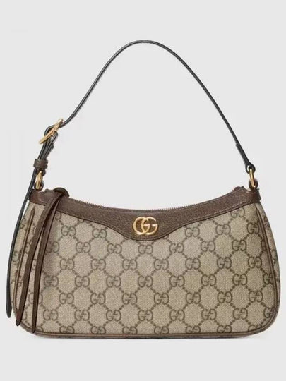 Ophidia GG Small Canvas Shoulder Bag Beige Ebony - GUCCI - BALAAN 2