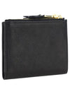 Logo Detail Napa Leather Half Wallet Black - MIU MIU - BALAAN 3