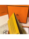 Half wallet, card wallet, silk lining, yellow - HERMES - BALAAN 6