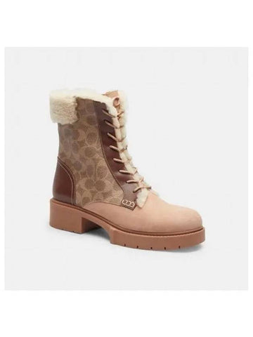 Layton Bootie in Signature Canvas CX025 OHU - COACH - BALAAN 1