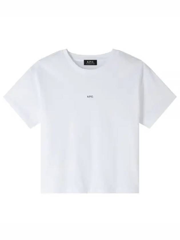 Boxy Micro Logo Short Sleeve T-Shirt White - A.P.C. - BALAAN 2