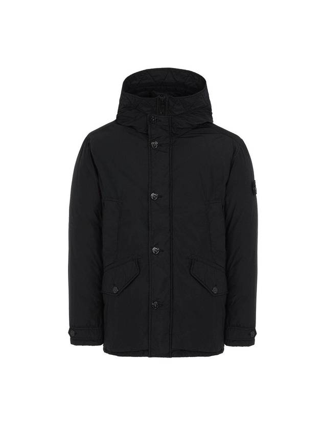 Naslan Light Watro Down Parka Black - STONE ISLAND - BALAAN 1