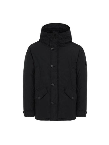 Naslan Light Watro Down Parka Black - STONE ISLAND - BALAAN 1