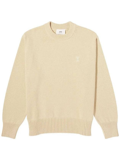 De Coeur Crewneck Knit Top Ivory - AMI - BALAAN 2