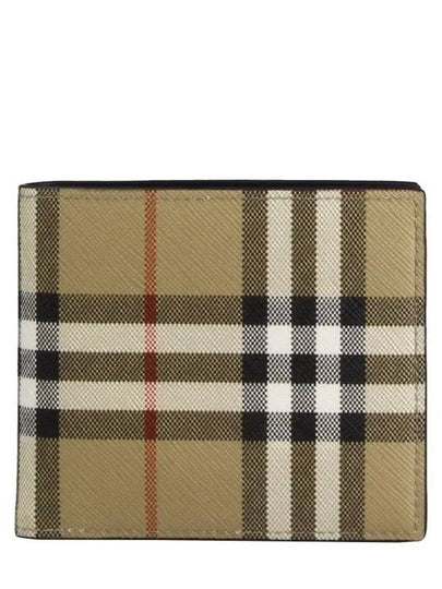 Men's Vintage Check Half Wallet Beige - BURBERRY - BALAAN 2