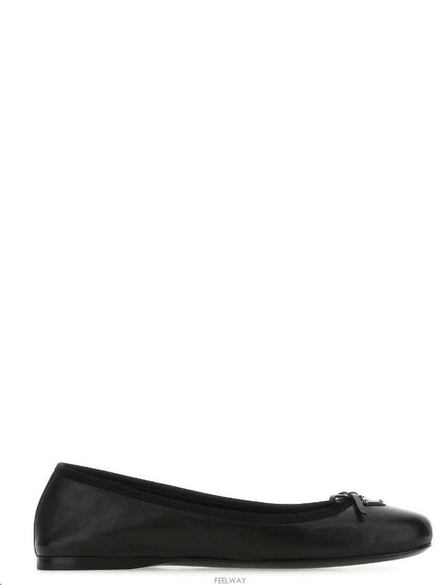 Nappa Leather Ballerina Black - PRADA - BALAAN 4