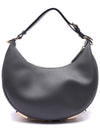 Women's graphy Small Hobo Shoulder Bag Dark Gray - FENDI - BALAAN.