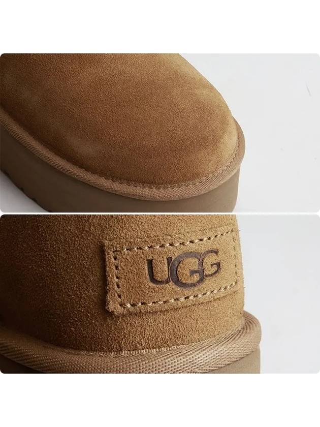Classic Mini Platform Suede Winter Boots Chestnut - UGG - BALAAN 6