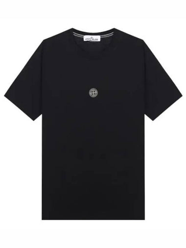 Compass logo lettering print T shirt - STONE ISLAND - BALAAN 1