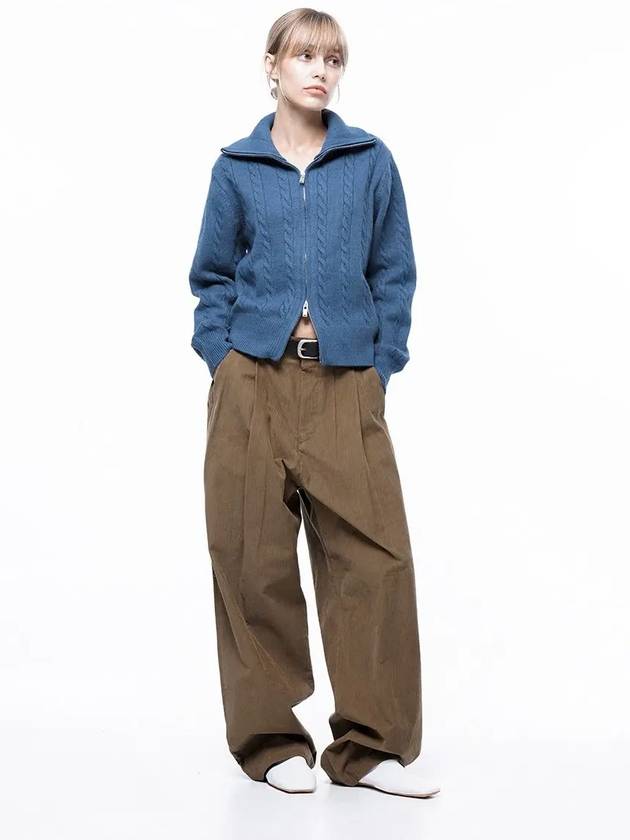 Four Woman Women s M243PT01BRW Corduroy One Tuck Wide Pants Brown - CHANCE'S NOI - BALAAN 2