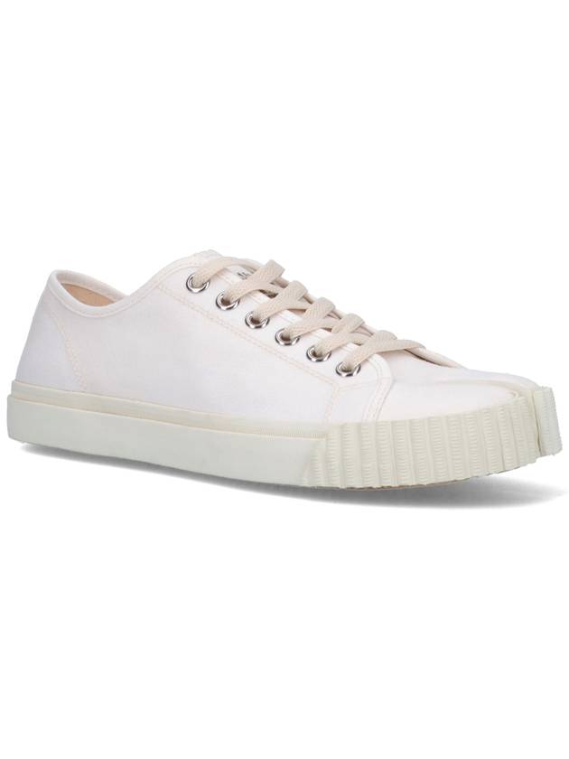 Tabi Cotton Low Top Sneakers White - MAISON MARGIELA - BALAAN 3