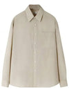 Regular Collar Long Sleeve Shirt Nude - LEMAIRE - BALAAN 2