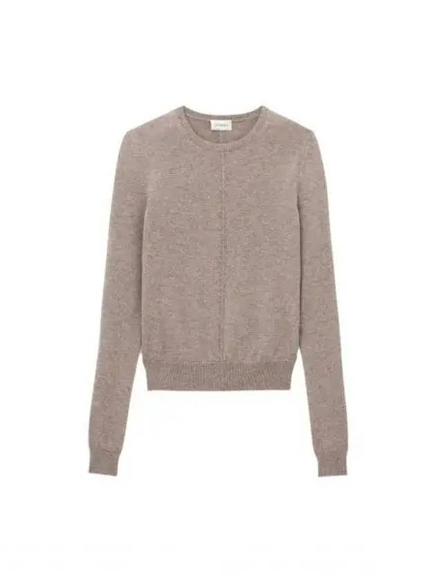 Openwork Cashmere Sweatshirt Taupe - SAINT LAURENT - BALAAN 2