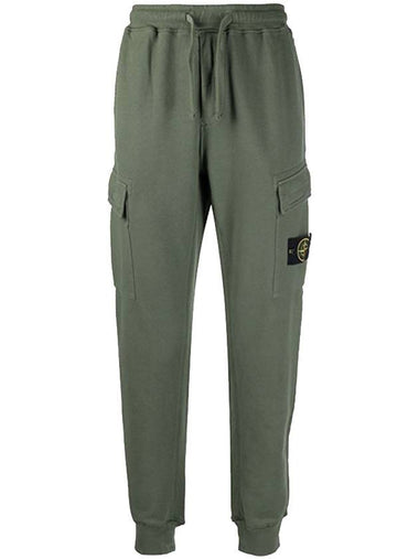 Wappen Patch Jogger Baggy Pants Khaki - STONE ISLAND - BALAAN 1