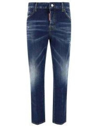 Cropped Skinny Jeans Blue - DSQUARED2 - BALAAN 2