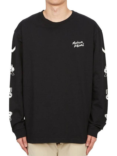 Prizes Comfort Long Sleeve T-Shirt Black - MAISON KITSUNE - BALAAN 2