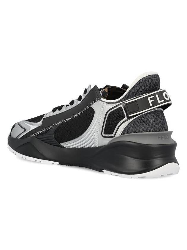 Technical Mesh Running Low-Top Sneakers Black - FENDI - BALAAN 4