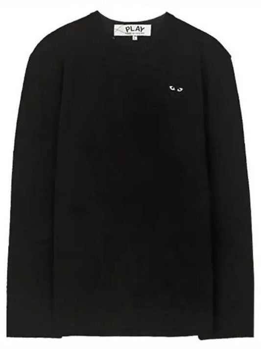 AZ T120 051 1 Black Wappen Round Long Sleeve T Shirt Men s TEO 270486 - COMME DES GARCONS - BALAAN 1