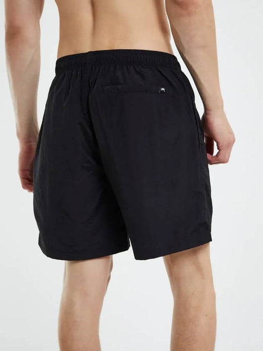 Men s Shadow Script Long Beach Shorts Black - STUSSY - BALAAN 2