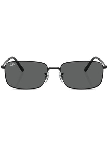 Eyewear Tinted Lens Rectangle Sunglasses Black - RAY-BAN - BALAAN 1