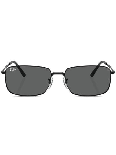 Eyewear Tinted Lens Rectangle Sunglasses Black - RAY-BAN - BALAAN 1