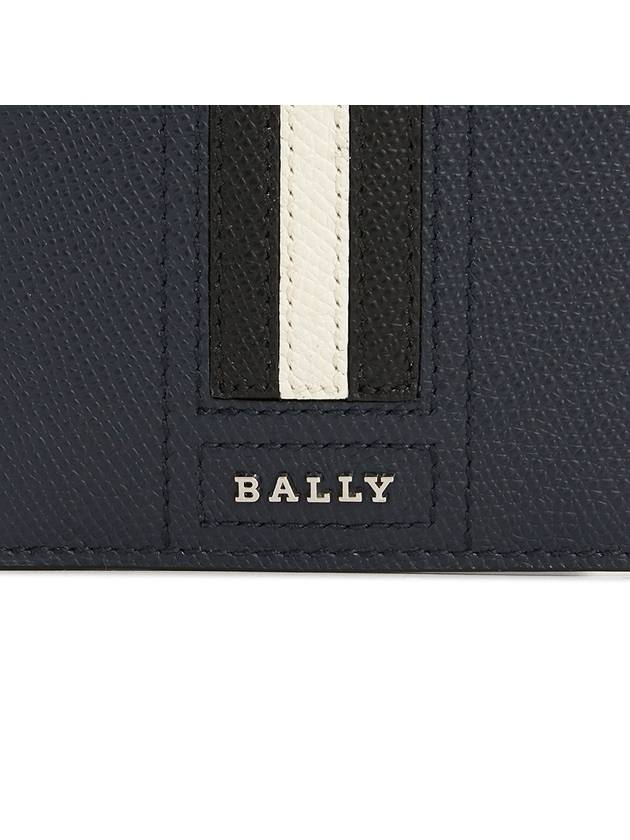 Tevyelt Logo Bifold Wallet Navy - BALLY - BALAAN 7