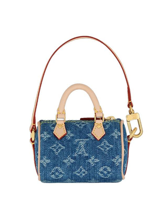 Micro Speedy Bag Charm Blue - LOUIS VUITTON - BALAAN 1