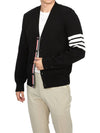 Milano Stitch 4-Bar Cardigan Black - THOM BROWNE - BALAAN 6